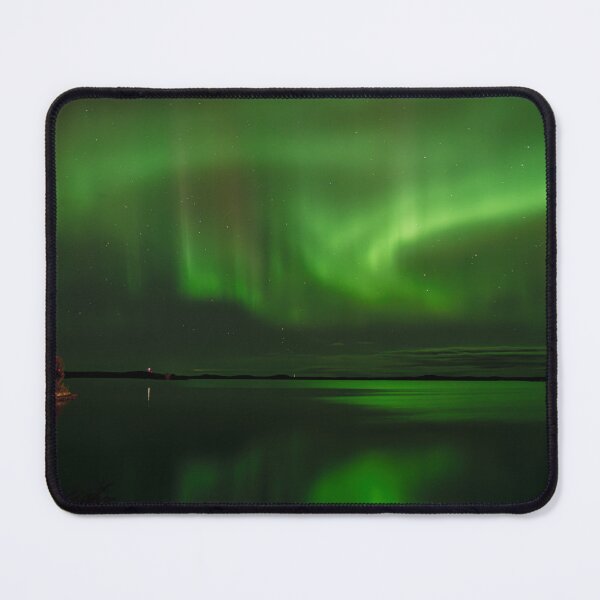 Item preview, Aurora reflecting on a lake in Finnish Lapland designed and sold by Vlavo.