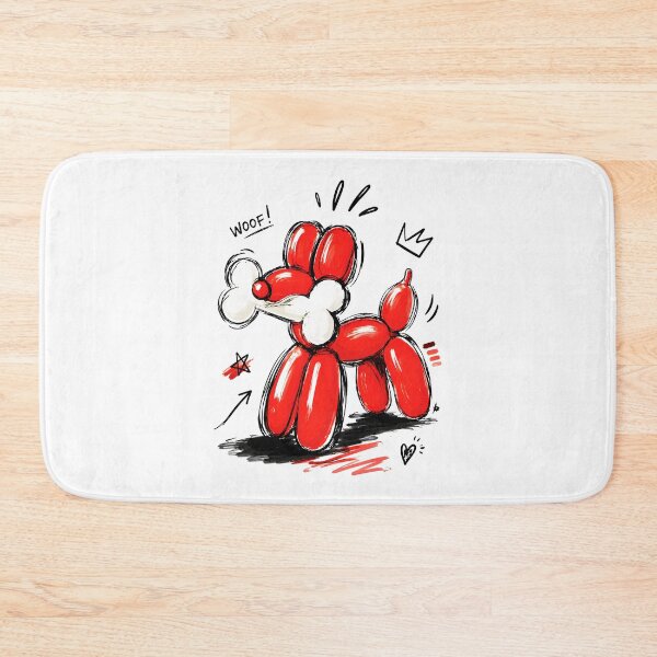 Item preview, Balloon Dog Woof Red Pop Art Illustration designed and sold by RamyGallery.