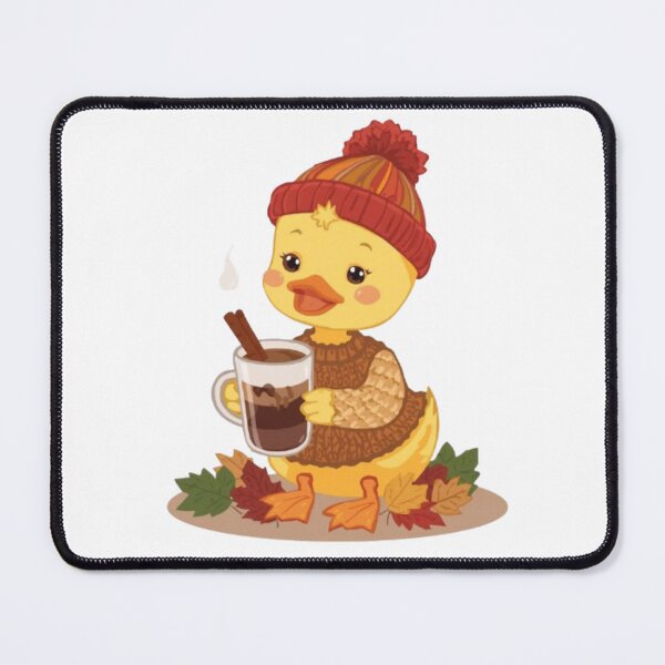 Item preview, Kawaii Cozy Duck Sticker | Cute Autumn Duck Aesthetic Gift designed and sold by Stylestickers55.