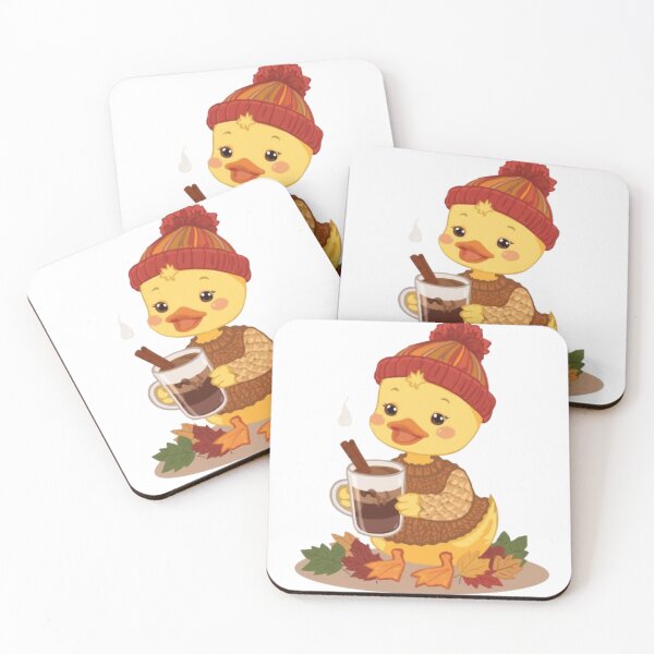 Item preview, Kawaii Cozy Duck Sticker | Cute Autumn Duck Aesthetic Gift designed and sold by Stylestickers55.