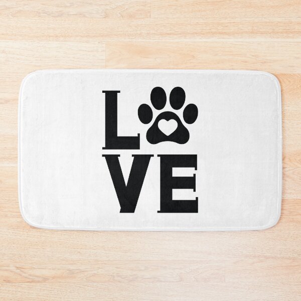 Item preview, Love Dog Paws - Cute Retro Puppy Pet Gift Dog Quotes Cool Mother Matching Family Owner Girl Mom Silhouette Apparel Art designed and sold by FuzionRaptor.