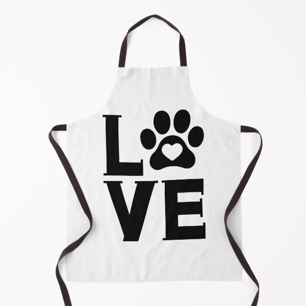 Item preview, Love Dog Paws - Cute Retro Puppy Pet Gift Dog Quotes Cool Mother Matching Family Owner Girl Mom Silhouette Apparel Art designed and sold by FuzionRaptor.