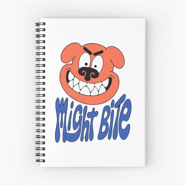 Item preview, Might Bite Funny Angry Dog Cartoon - Cute Grumpy Puppy Graphic designed and sold by TomoMadeIt.