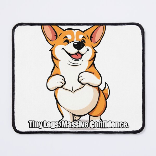 Item preview, Corgi - Tiny Legs Massive Confidence - Funny Corgi Gift designed and sold by pawdrops.