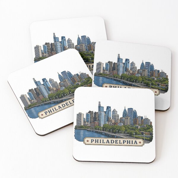 Artikelvorschau, Skyline von Philadelphia entworfen und verkauft von KJ Juliet.