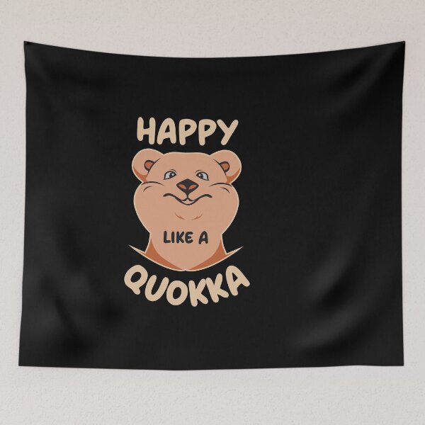 Item preview, Happy Like A Quokka Australian Animal Lover Happiness designed and sold by SkeletonsDanger.