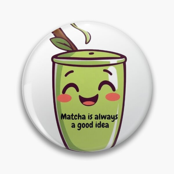 Item preview, Matcha Is Always A Good Idea Cute Green Tea Sticker designed and sold by surbhiArt.