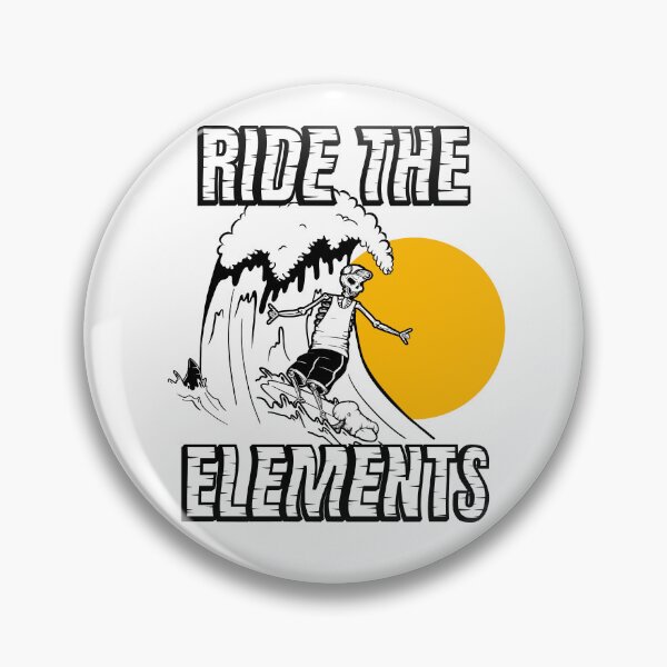 Item preview, Ride The Elements – Skeleton Surfer Design Surf Skull  designed and sold by MF-Designkram.