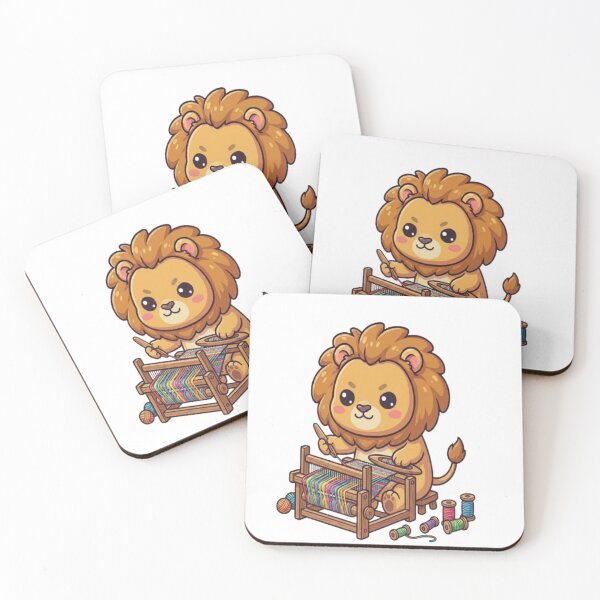 Item preview, Cute Lion Weaving Colorful Loom designed and sold by Ella_Sketch.
