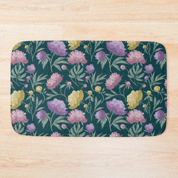 Item preview, Peonies - Midnight Teal designed and sold by Vytfur Zone.