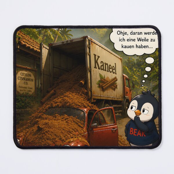 Item preview, Funny penguin with cinnamon | I'll have something to chew on. designed and sold by TJQsAnimals.