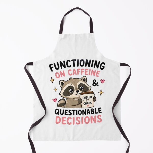 Item preview, Functioning on Caffeine & Questionable Decisions Raccoon designed and sold by Kingky14.