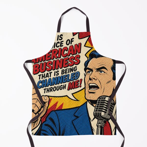 Item preview, This Is the Voice of American Business – Retro Pop Art Comic T-Shirt designed and sold by Peace Frog SEA.