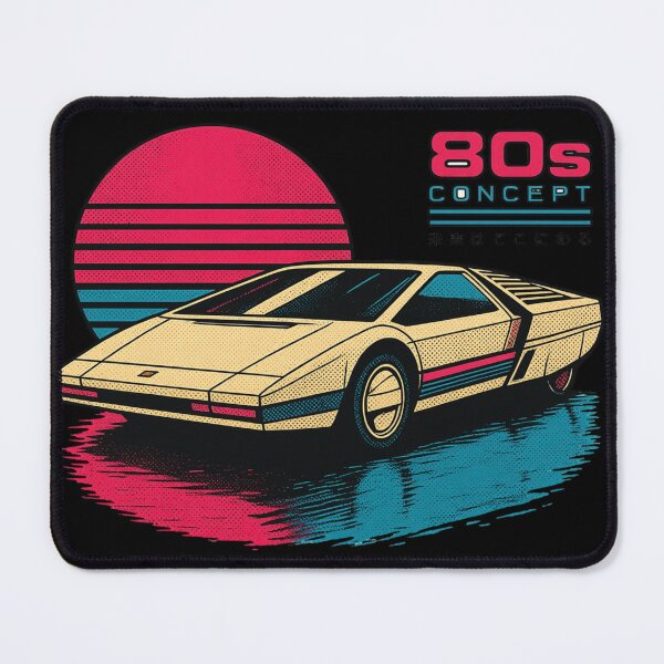 Item preview, 80s Retro Futuristic Concept Car Neon Synthwave Design designed and sold by TEEJAMBOREE.