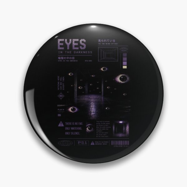 Item preview, Eyes in the Darkness – PS1 Aesthetic | Weirdcore Analog Horror Wall Art designed and sold by Open25Hours.