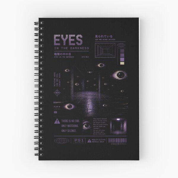 Item preview, Eyes in the Darkness – PS1 Aesthetic | Weirdcore Analog Horror Wall Art designed and sold by Open25Hours.