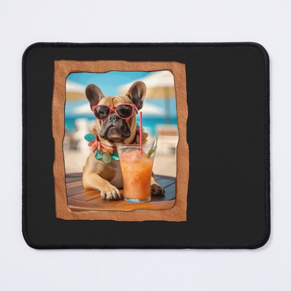 Item preview, French Bulldog Beach Vacation Art designed and sold by Paw Cultures.