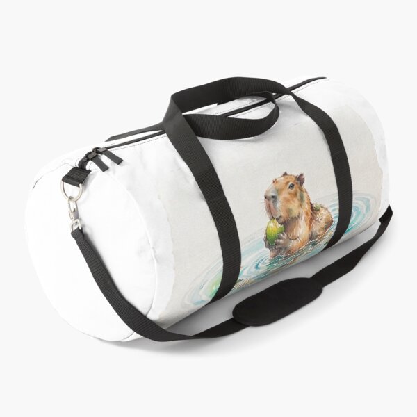 Item preview, Watercolor capybara eating designed and sold by TheMagicIcon.