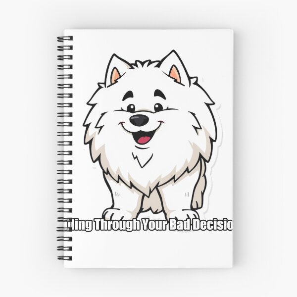 Item preview, Samoyed - Smiling Through Bad Decisions - Funny Samoyed Gift designed and sold by pawdrops.