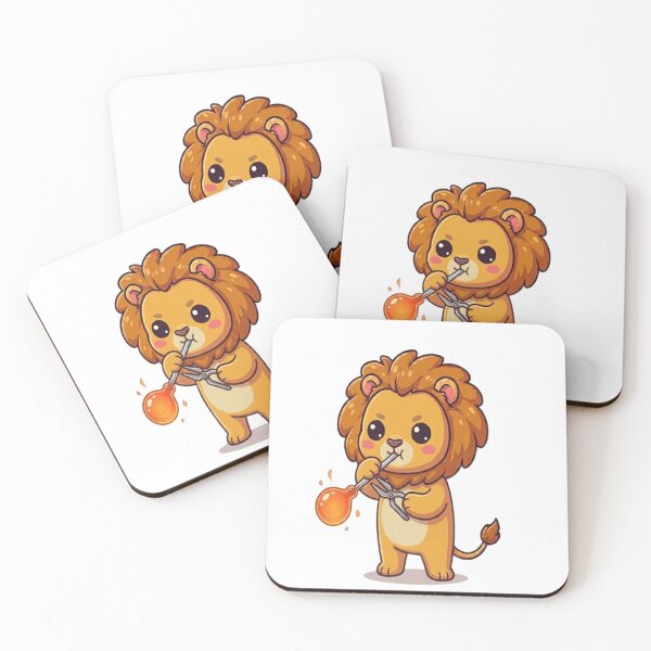 Item preview, Cute Lion Glassblowing Artisan designed and sold by Ella_Sketch.