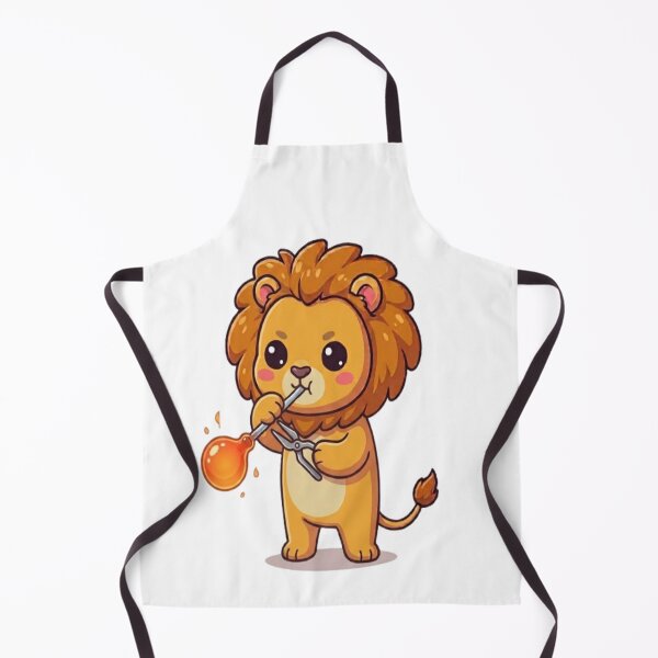 Item preview, Cute Lion Glassblowing Artisan designed and sold by Ella_Sketch.