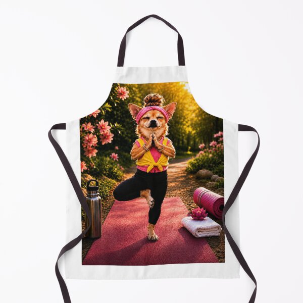 Item preview, Chihuahua doing yoga at sunset designed and sold by Animal Passion Designs.