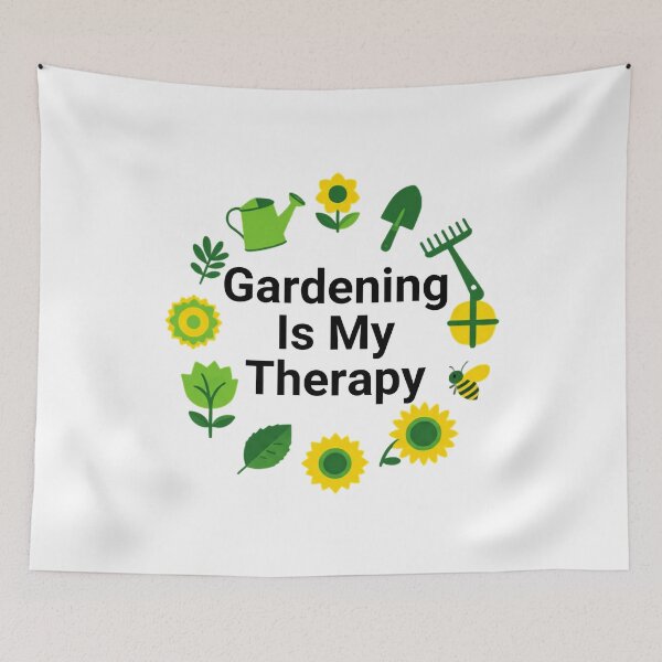 Item preview, Gardening Is My Therapy  Funny Gardening designed and sold by AleksandraJac05.