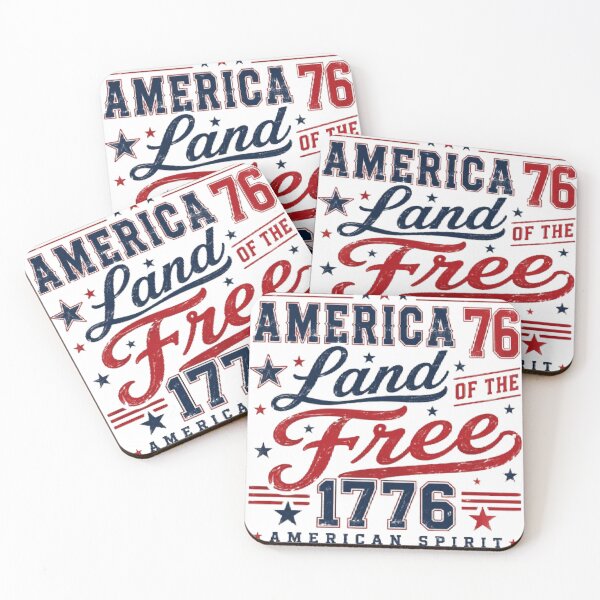 Item preview, America Land of the Free 1776 Vintage Patriotic Fourth of July designed and sold by AveniaOficial.