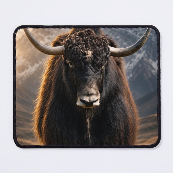 Item preview, Majestic Highland Yak Beneath Snow-Capped Peaks designed and sold by Kimberly Palmer.