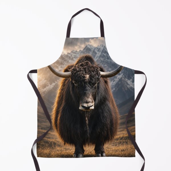 Item preview, Majestic Highland Yak Beneath Snow-Capped Peaks designed and sold by Kimberly Palmer.
