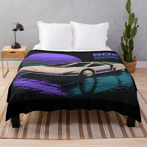 Item preview, 80s Retro Futuristic Concept Car Neon Synthwave Design designed and sold by TEEJAMBOREE.