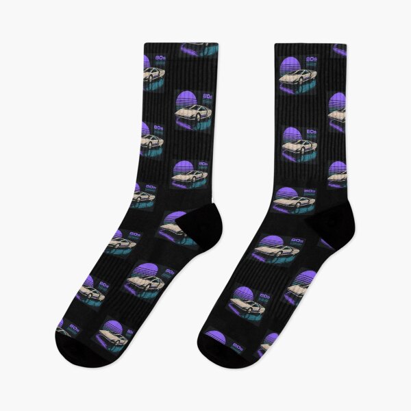 Item preview, 80s Retro Futuristic Concept Car Neon Synthwave Design designed and sold by TEEJAMBOREE.
