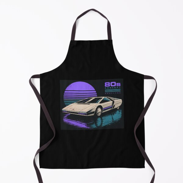 Item preview, 80s Retro Futuristic Concept Car Neon Synthwave Design designed and sold by TEEJAMBOREE.
