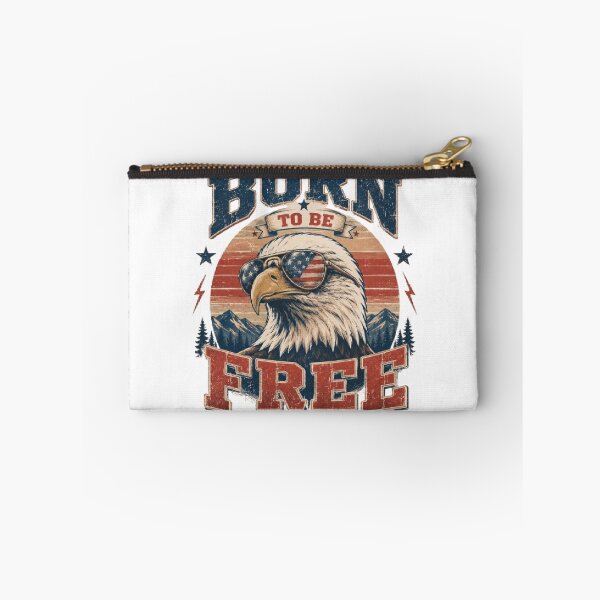 Item preview, Born to Be Free Bald Eagle Vintage Patriotic USA Design designed and sold by AveniaOficial.