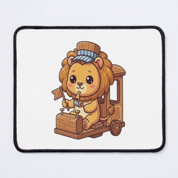 Item preview, Cute Lion Train Conductor designed and sold by Ella_Sketch.