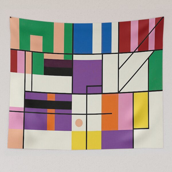 Item preview, Modern Geometric Abstraction – Bauhaus Style designed and sold by Timegraf.
