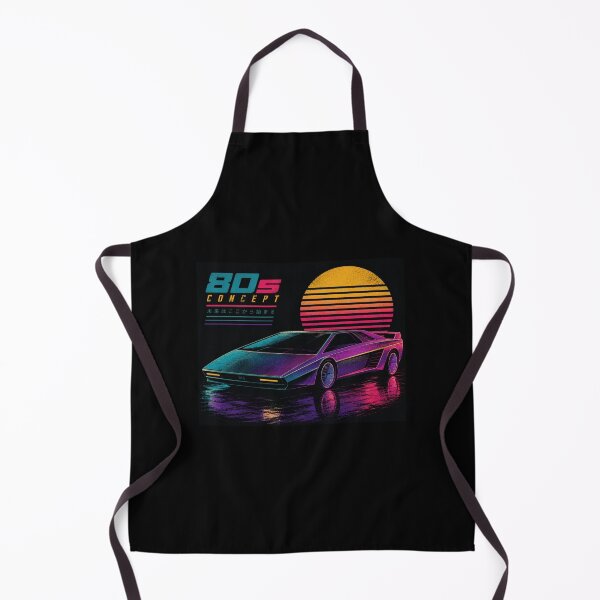 Item preview, 80s Retro Futuristic Concept Car Neon Synthwave Design designed and sold by TEEJAMBOREE.