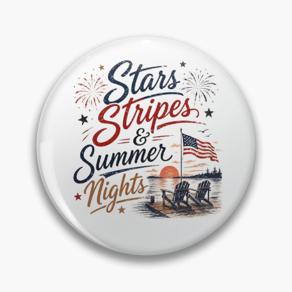 Item preview, Stars Stripes and Summer Nights Vintage Patriotic USA T-Shirt  designed and sold by AveniaOficial.