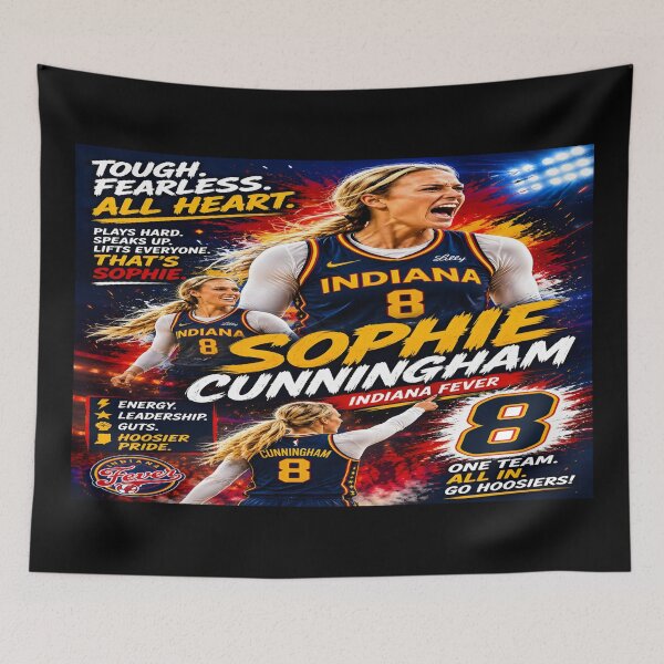Item preview, Sophie Cunningham Fan Art – Indiana Fever Basketball | Tough Fearless All Heart designed and sold by MAJCO-ART.