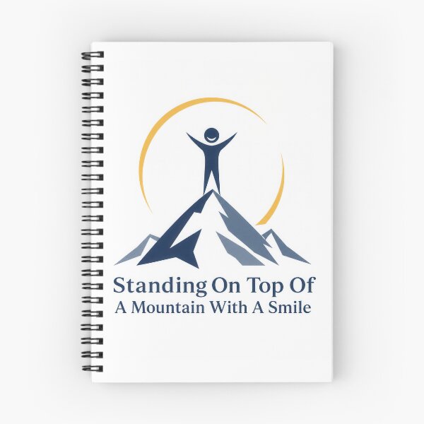 Item preview, Standing On Top Of A Mountain With A Smile designed and sold by Amsterdam Shop.