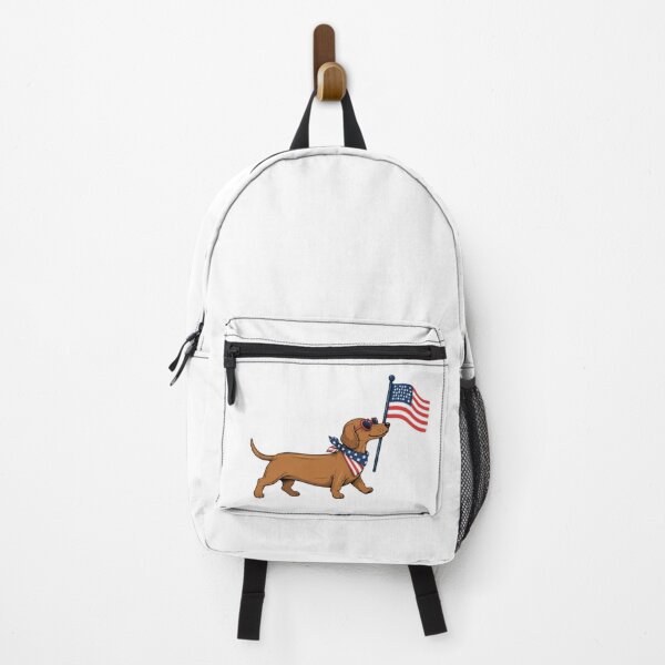 Item preview, Patriotic Dachshund with American Flag Cute 4th of July Dog Design designed and sold by AveniaOficial.