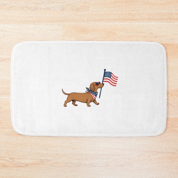 Item preview, Patriotic Dachshund with American Flag Cute 4th of July Dog Design  designed and sold by AveniaOficial.