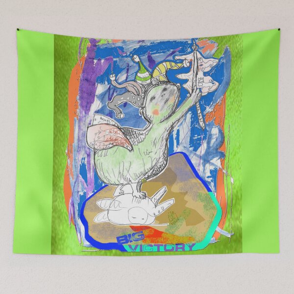 Item preview, Big Victory From Goddess Gain and Win (Drawing by ACCI) designed and sold by VanyssaGraphics.