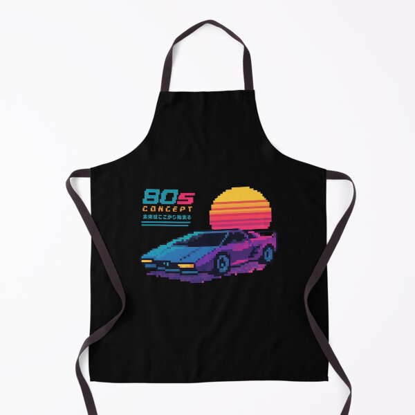 Item preview, 80s Retro Futuristic Concept Car Neon Synthwave Design designed and sold by TEEJAMBOREE.