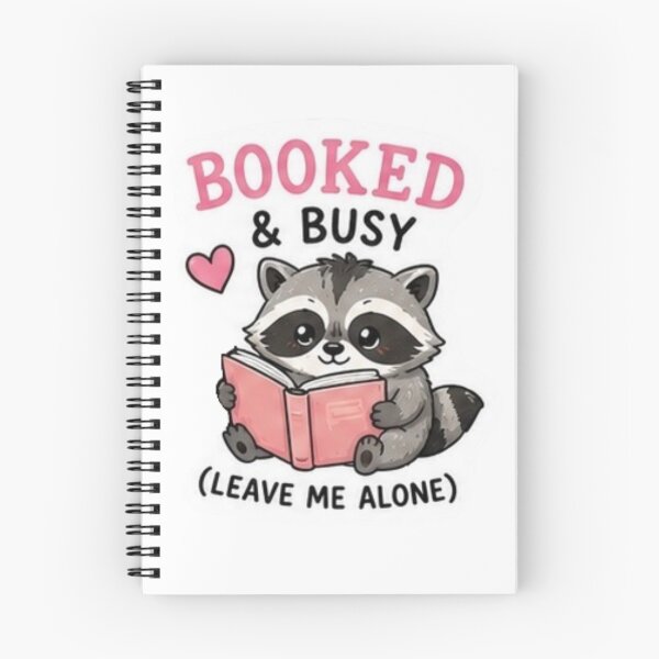 Item preview, Booked and Busy Raccoon designed and sold by Kingky14.