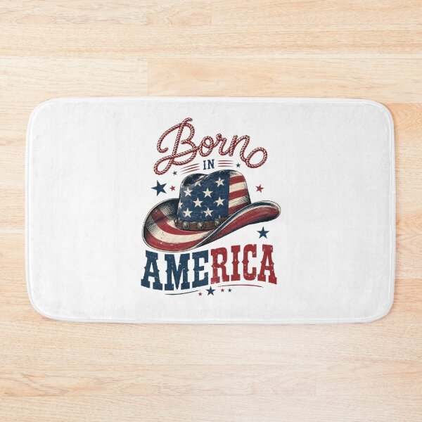 Item preview, Born in America Vintage Cowboy Hat Patriotic Western Design  designed and sold by AveniaOficial.