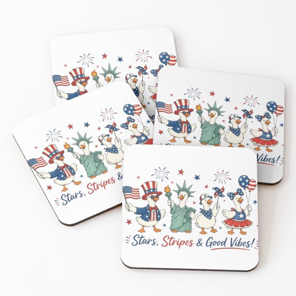 Item preview, Stars Stripes and Good Vibes Cute Patriotic Geese Fourth of July Design designed and sold by AveniaOficial.