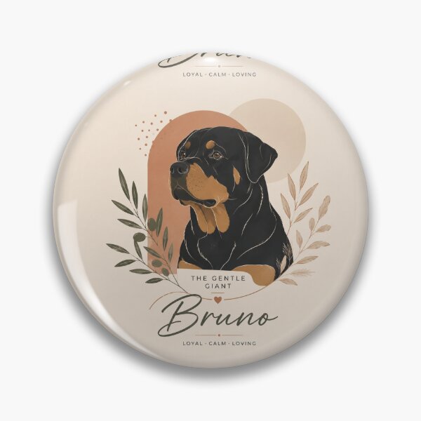 Item preview, Personalized Rottweiler Wall Art, Boho Dog Print, Minimalist Pet Portrait, Custom Rottweiler Decor, Modern Dog Lover Gift designed and sold by LuxeBuzz.