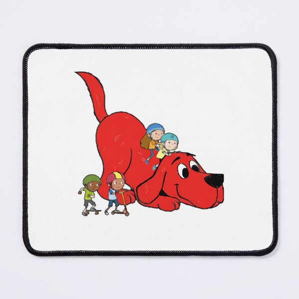 Item preview, Giant Red Dog Carrying Kids on Scooter and Skateboard designed and sold by A Better Day.