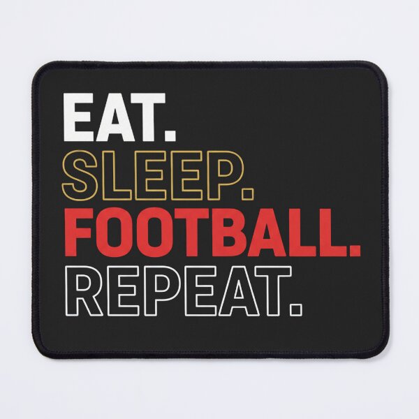 Item preview, Eat Sleep Football Repeat — Football Lifestyle T-Shirt designed and sold by The96Minutes.